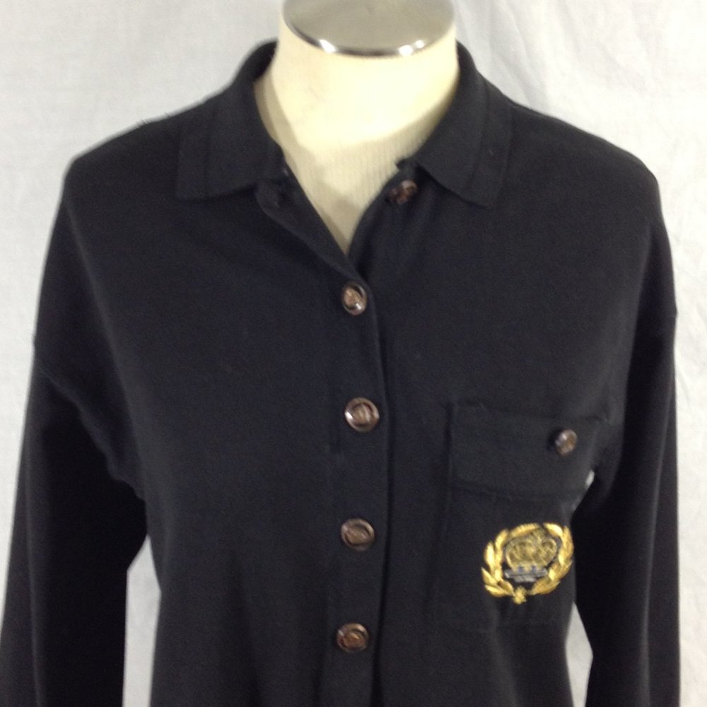 Melbourne Element Womens Black Cardigan Sz Small Lightweight